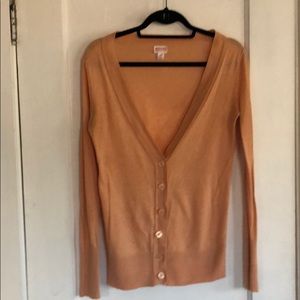 Cardigan, creamy orange